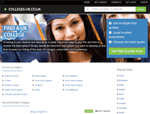 Tablet Screenshot of colleges-uk.co.uk